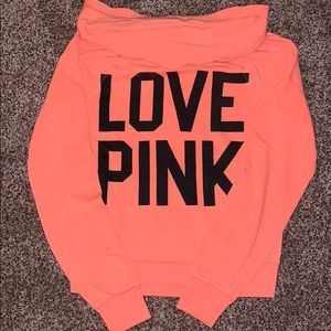 VS Pink zip up sweater